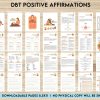 Positive Affirmations for Kids Dbt Positive Affirmations for kids, coping skills, divorce kids, Digital Download PDF file 8,5×11 inch