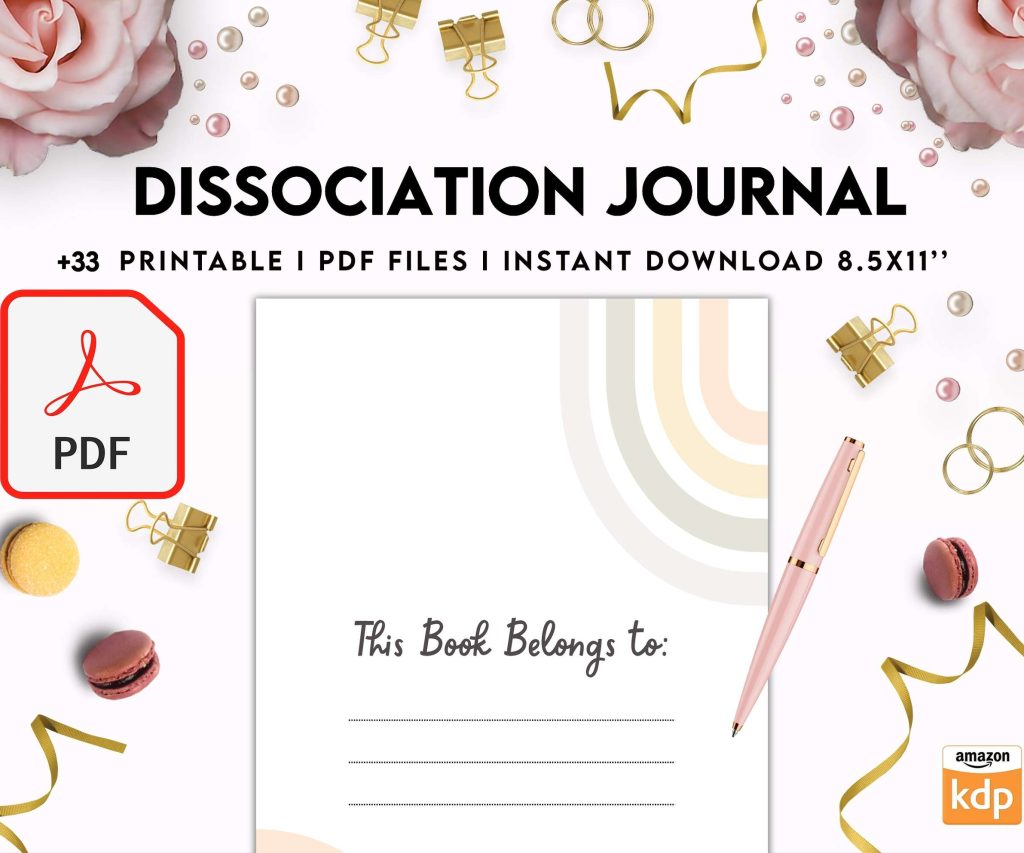 Dissociation journal, dissociative disorders, Trauma, stress disorder, ptsd, PDF file 8,5×11 inch