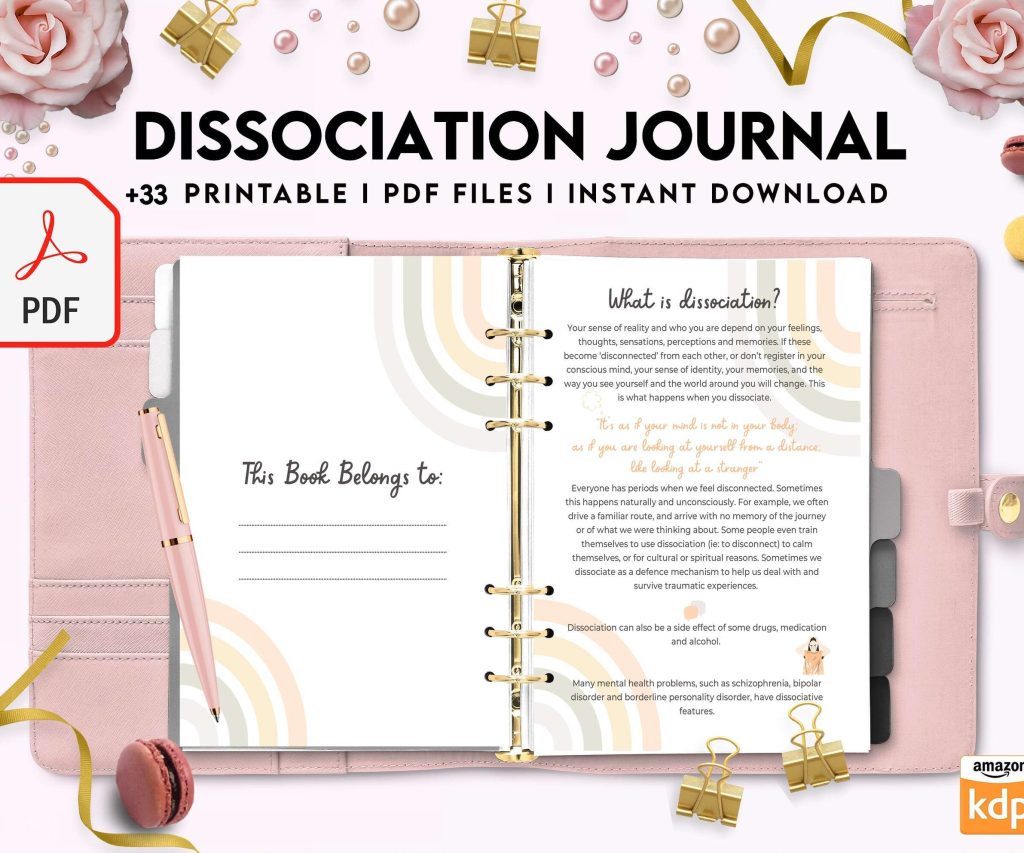 Dissociation journal, dissociative disorders, Trauma, stress disorder, ptsd, PDF file 8,5×11 inch