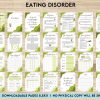 Eating disorder, Anorexia, Bulimia, PDF file 8,5×11 inch