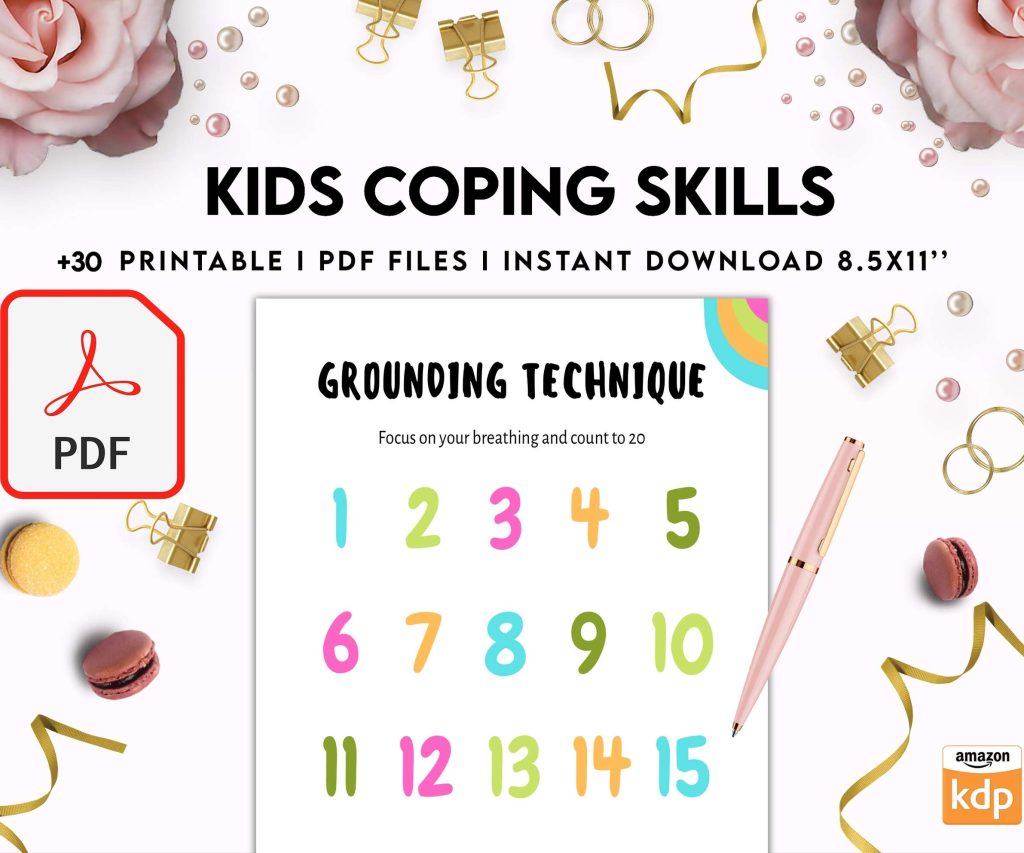 Kids Coping Skills, kids therapy, kids self discovery, kids self esteem, kids Limiting Beliefs Digital Download PDF file 8,5×11 inch
