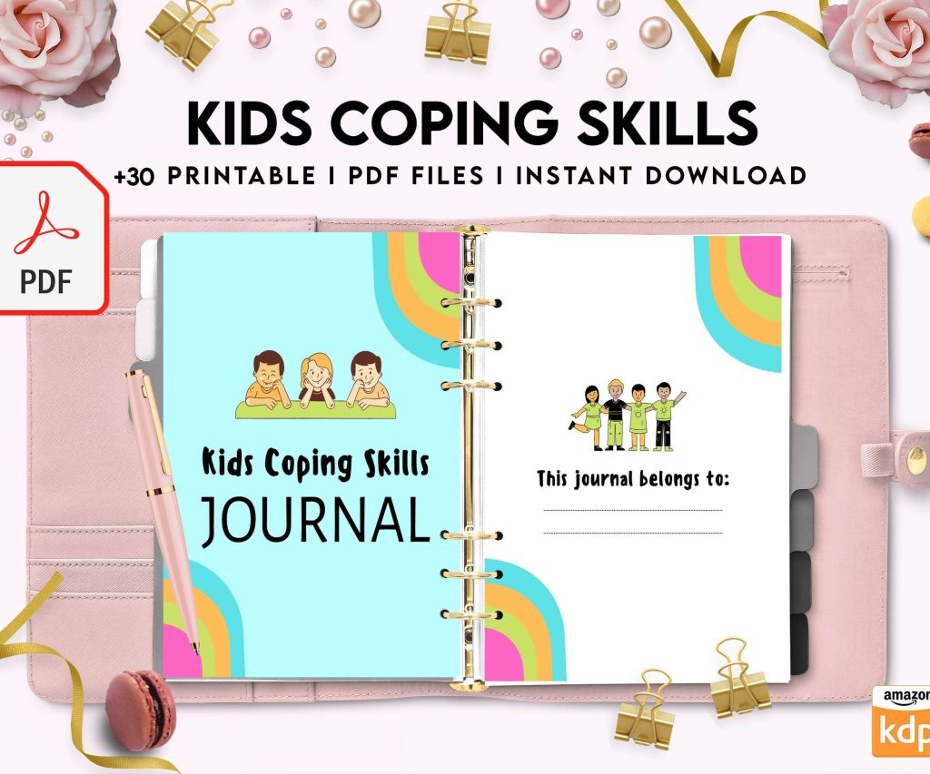 Kids Coping Skills, kids therapy, kids self discovery, kids self esteem, kids Limiting Beliefs Digital Download PDF file 8,5×11 inch