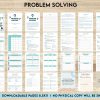 Problem Solving Skills PDF Problem Solving Journal, decision making, therapy journal, anxiety journal Digital Download PDF file 8,5×11 inch