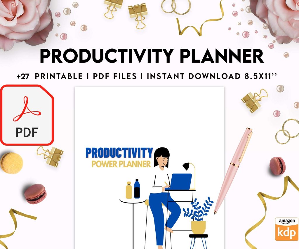 Productivity Planner,daily schedule,daily to do, productivity tracker, Business planner Digital Download PDF file 8,5×11 inch