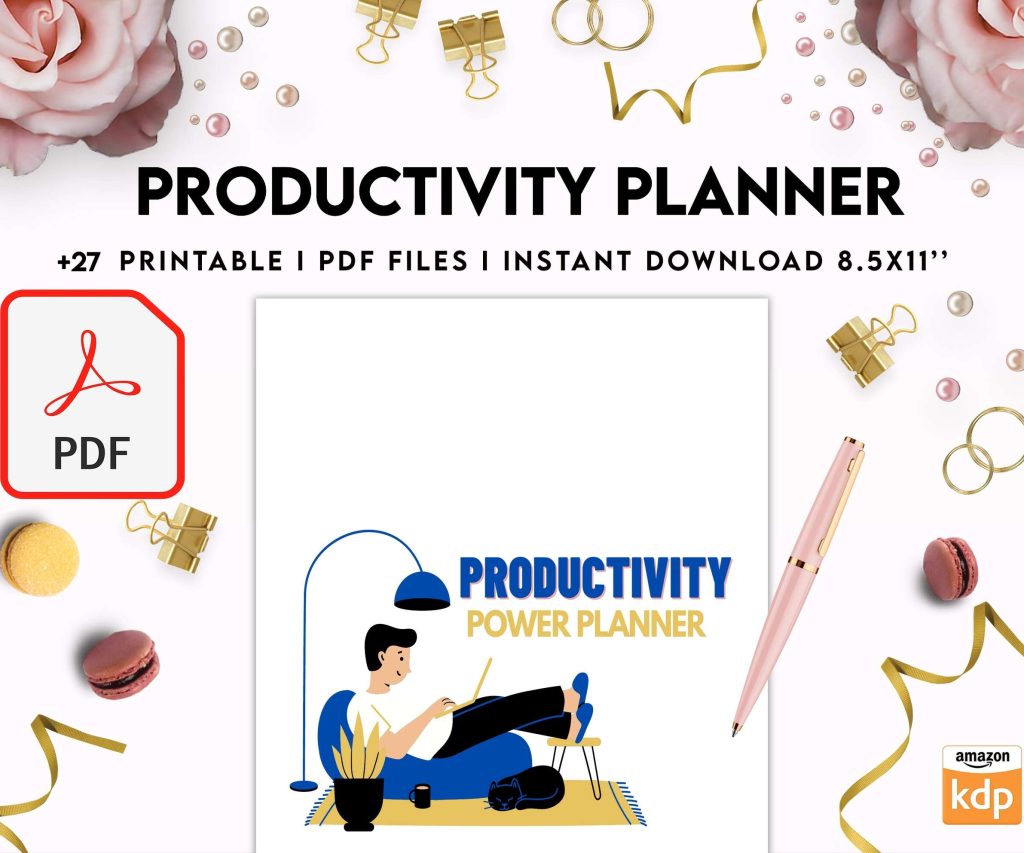 Productivity Planner,daily schedule,daily to do, productivity tracker, Business planner Digital Download PDF file 8,5×11 inch