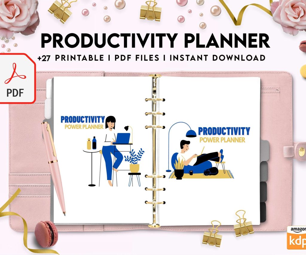 Productivity Planner,daily schedule,daily to do, productivity tracker, Business planner Digital Download PDF file 8,5×11 inch