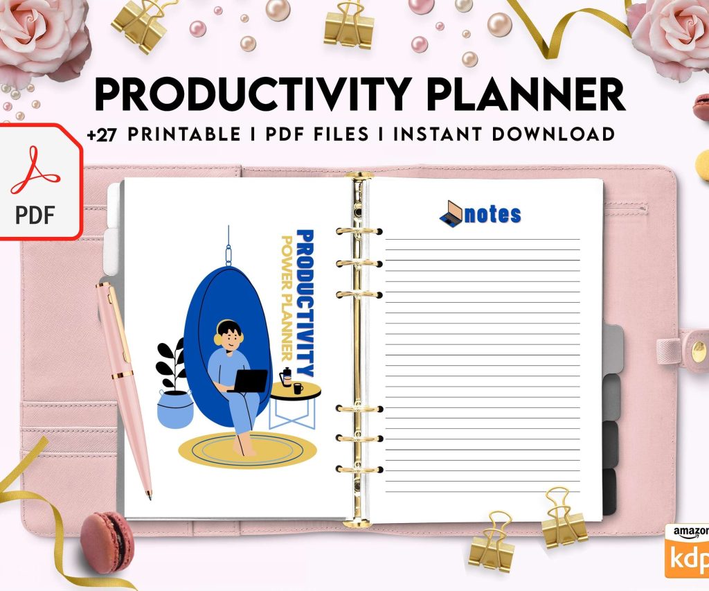 Productivity Planner,daily schedule,daily to do, productivity tracker, Business planner Digital Download PDF file 8,5×11 inch