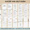Suicide and self-harm journal, suicide awareness,suicide prevention, PDF file 8,5×11 inch