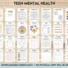 Teen Mental Health, teen therapy journal , teen coping skills, teen Shadow Work, Digital Download PDF file 8,5×11 inch