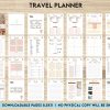 Travel Planner, travel checklist , trip organizer, vacation planner, travel itinerary Digital Download PDF file 8,5×11 inch