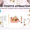 Online DBT Therapy Dbt Positive Affirmations for kids, coping skills, divorce kids, Canva Editable Templates