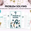 Problem Solving Skills Problem Solving Journal, decision making, therapy journal, anxiety journal Canva Editable Templates