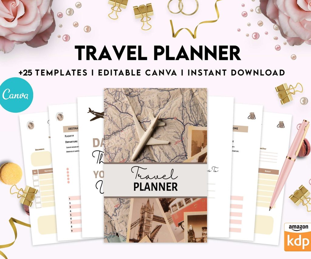 Business Travel Planner canva-travel-planner_floral