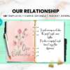 Relationship journal Canva Editable Templates.