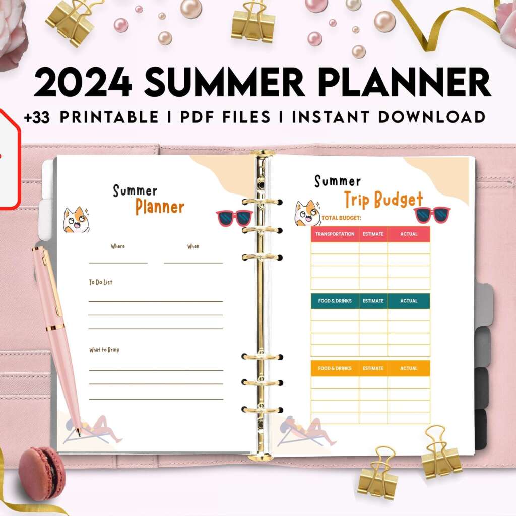 2024 Printable Summer Planner