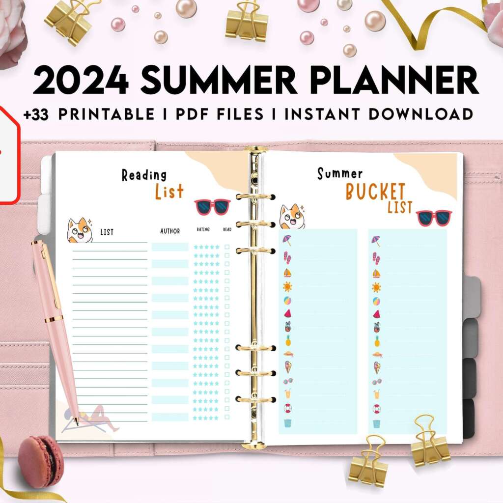 2024 Printable Summer Planner