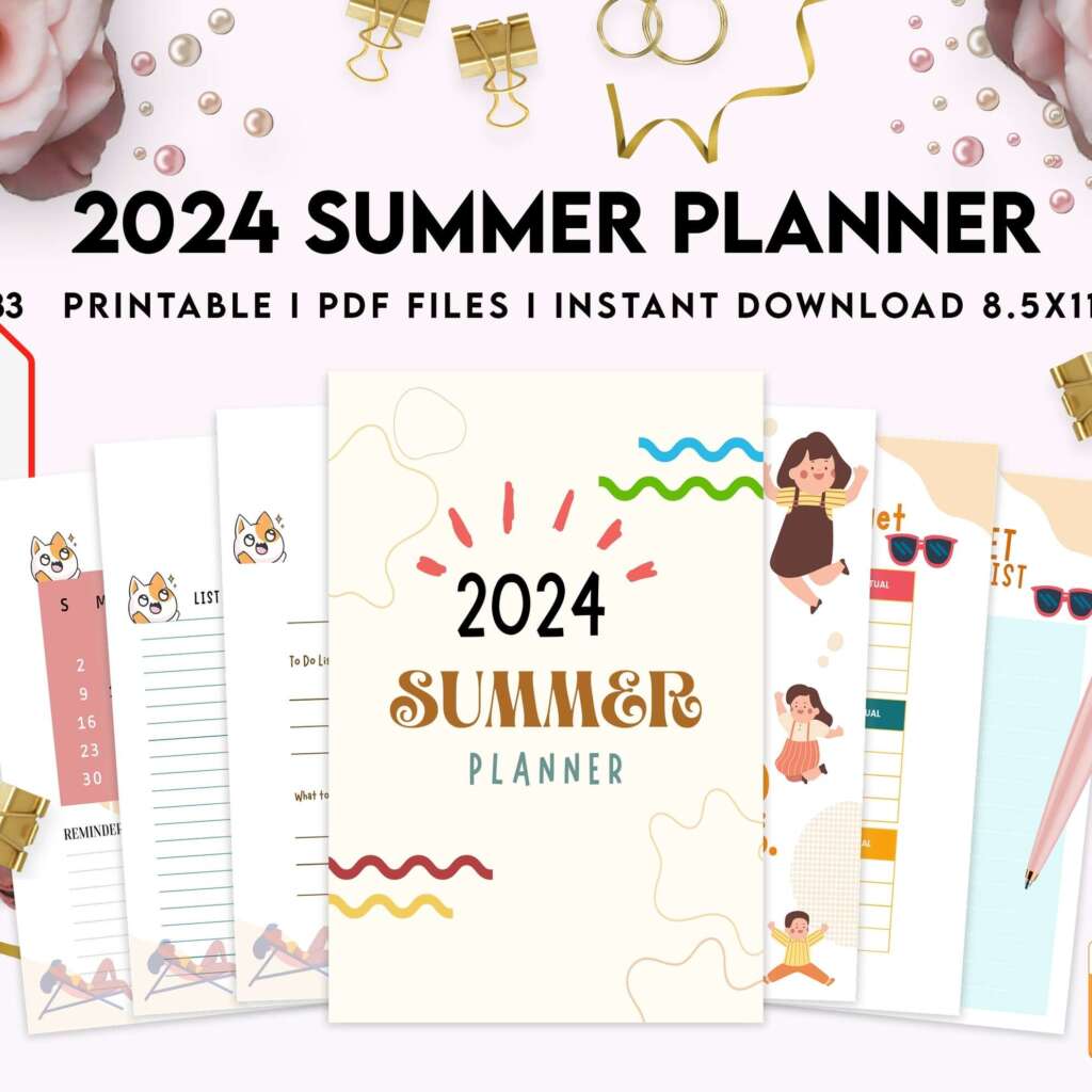 2024 Printable Summer Planner