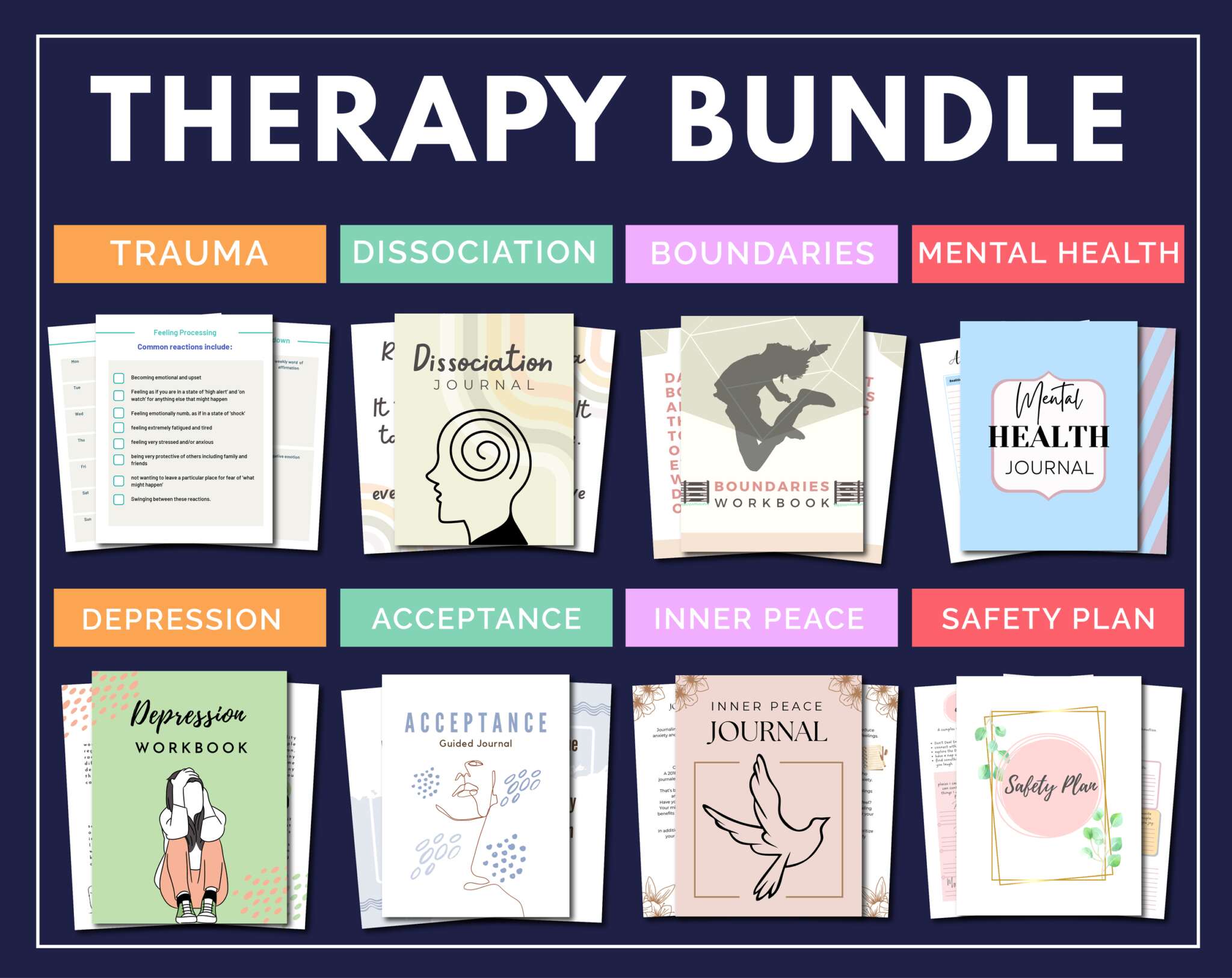 Ultimate Therapy Bundle with Printable Resources, Worksheets