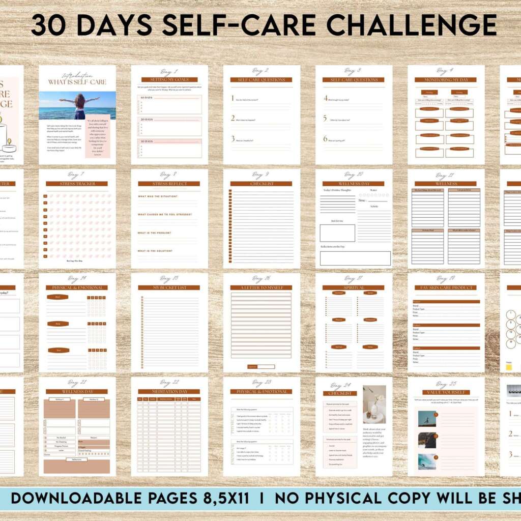 The Ultimate Self-Care Bundle: 8 Journals & Planners for Inner Transformation