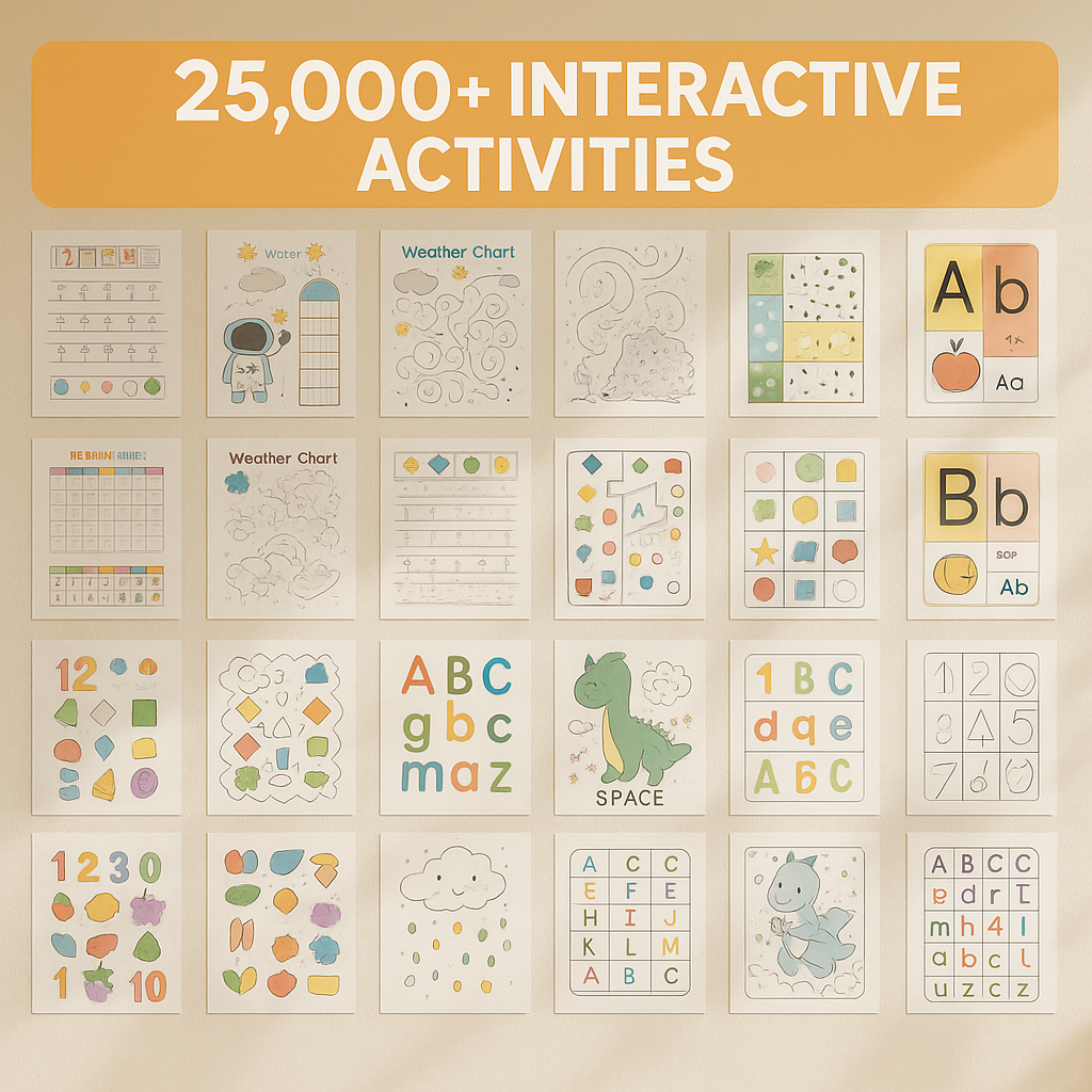 +30 000 Printable activity Pages Bundle for kids, Cute Coloring Pages for children Girls, Boys PDF Format +30 000 Printable activity Pages Bundle for kids, Cute Coloring Pages for children Girls, Boys PDF Format