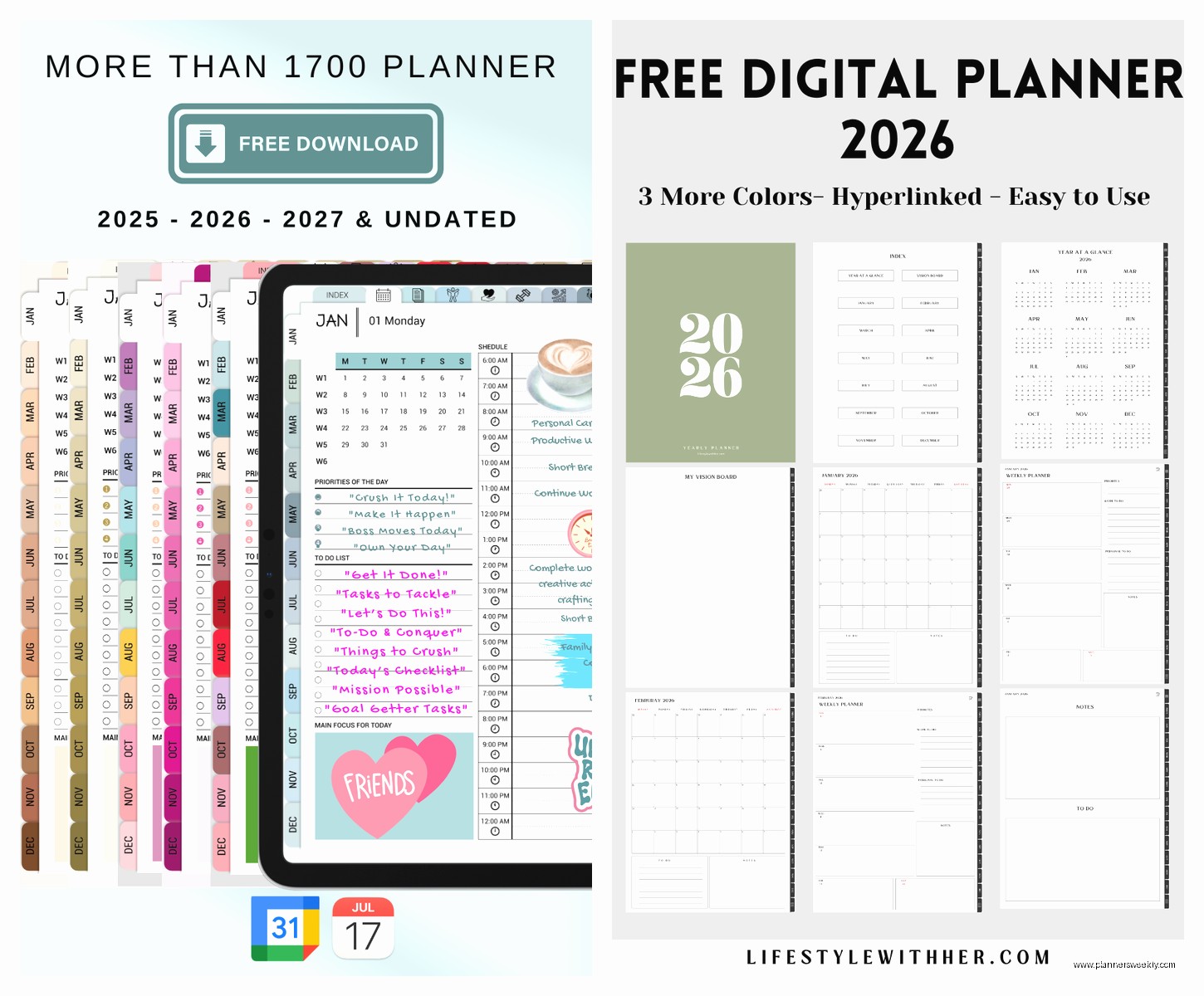 2026 Daily Monthly Planner: Best All-in-One Options