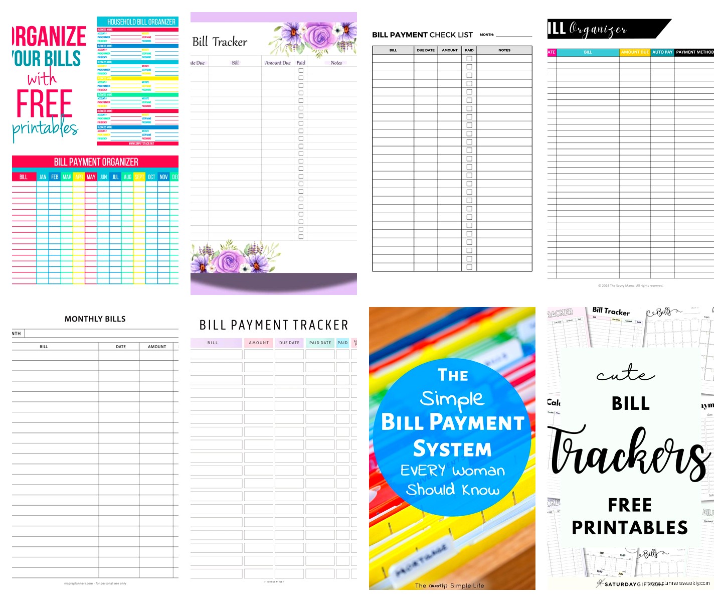 Bill Organizer Template: Free Downloads & Budget Tools