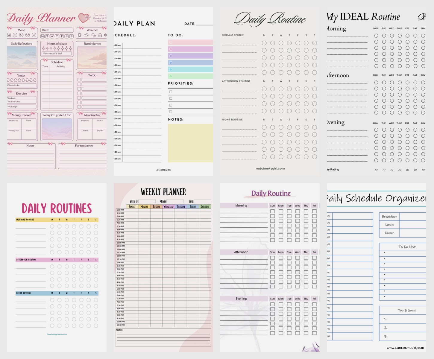 Daily Routine Template: Free Downloads & Habit Tracking