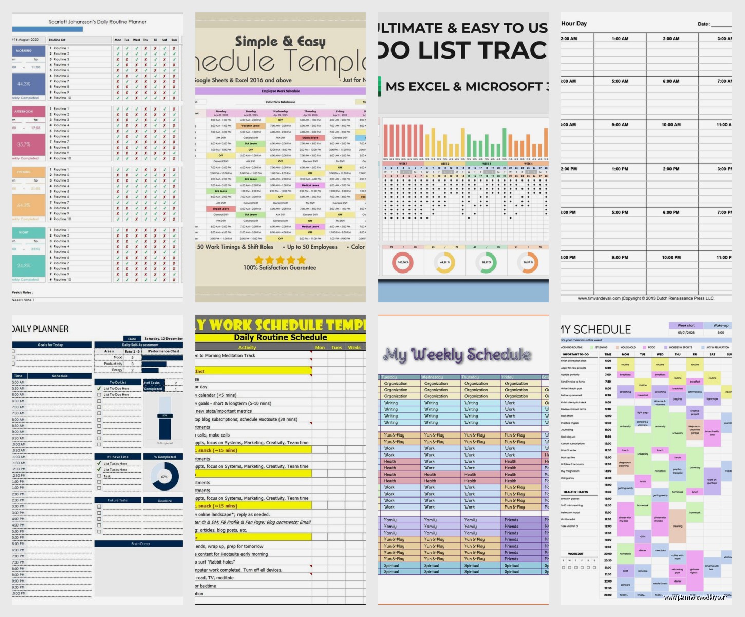 Excel Daily Schedule Template: Free Downloads & Guide