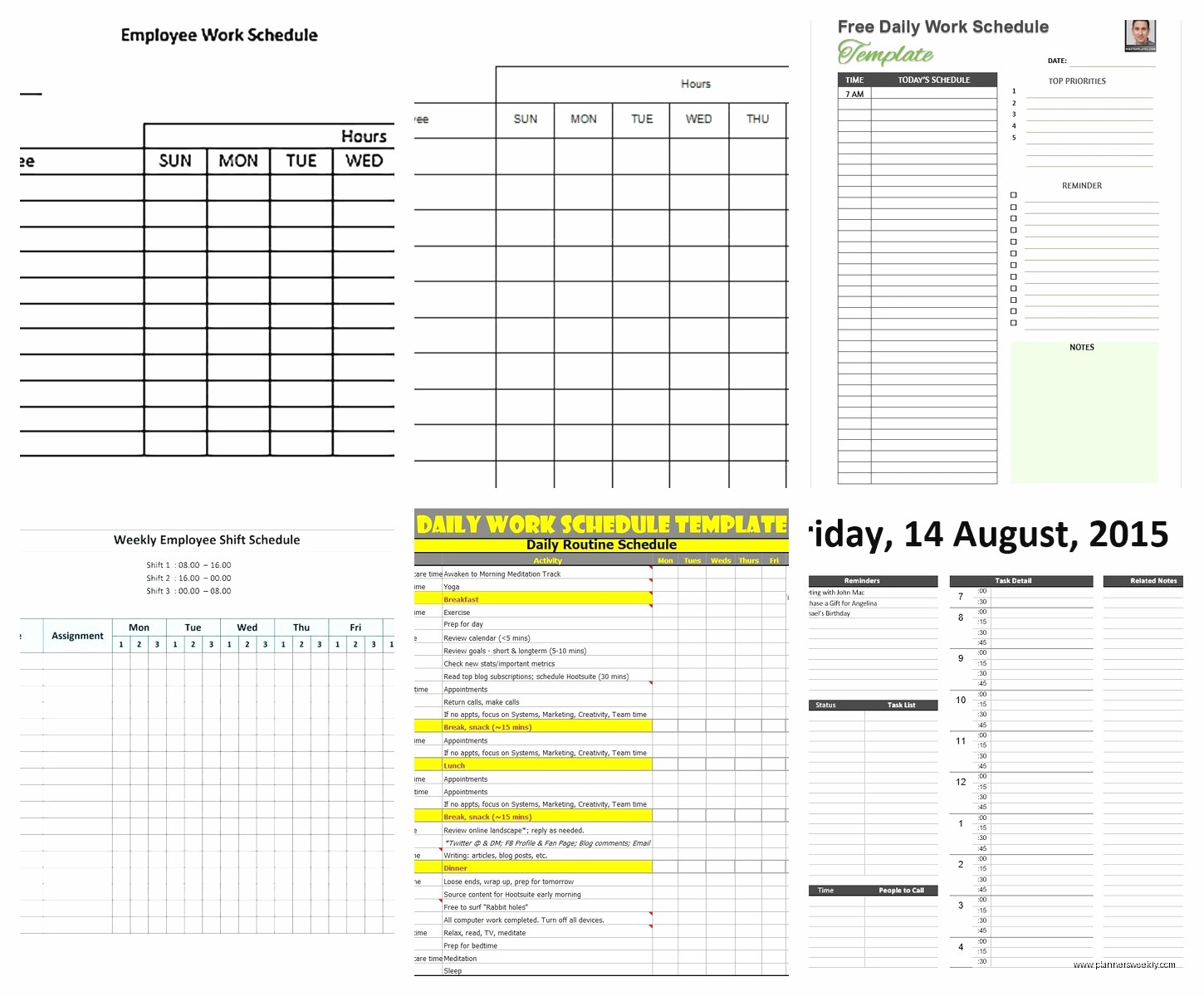 Daily Work Schedule Template: Free Downloads & Guide
