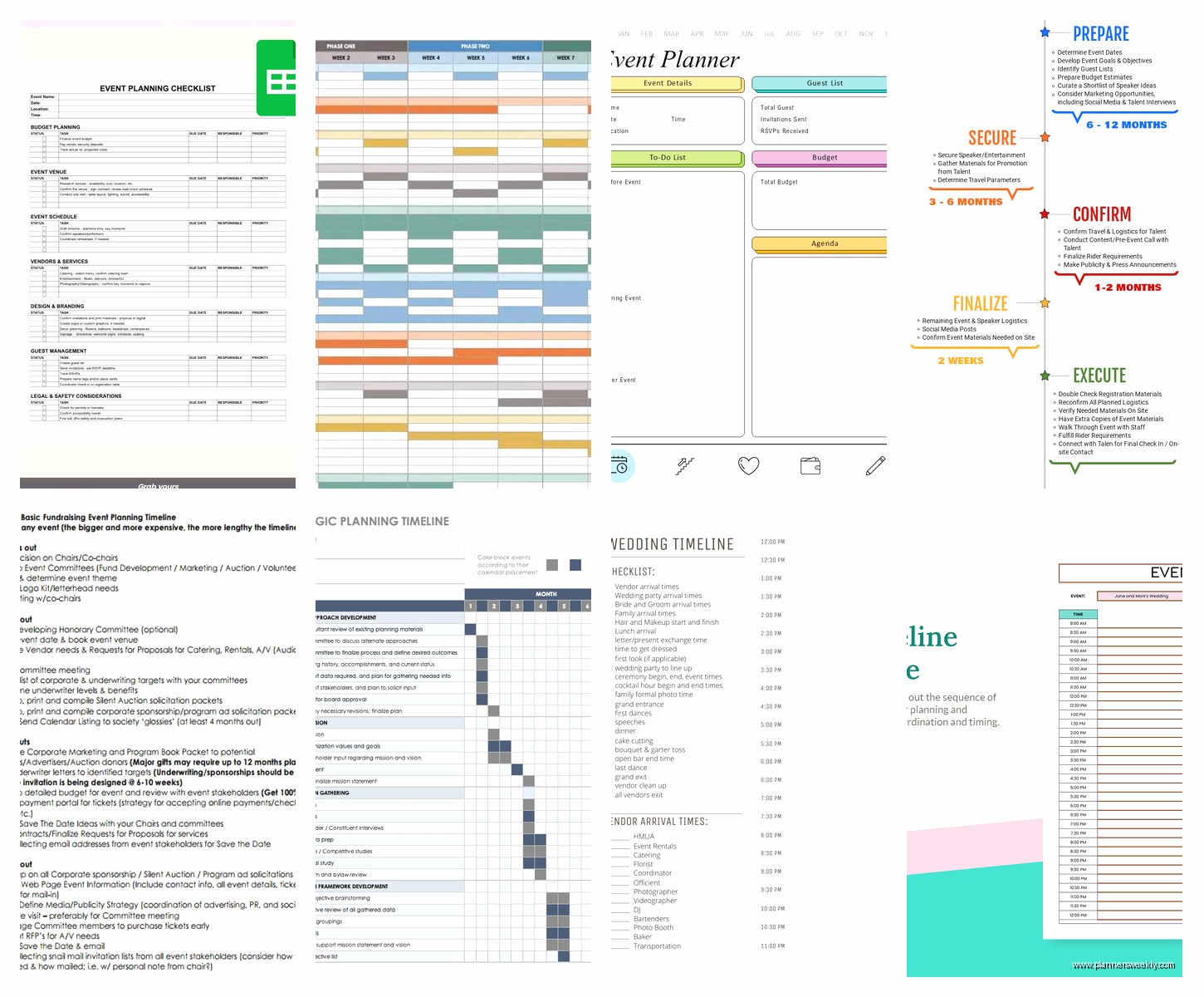 Event Planning Timeline Template: Free Downloads