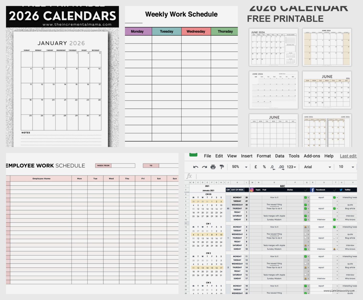 Free Work Calendar: Best Employee Scheduling Tools