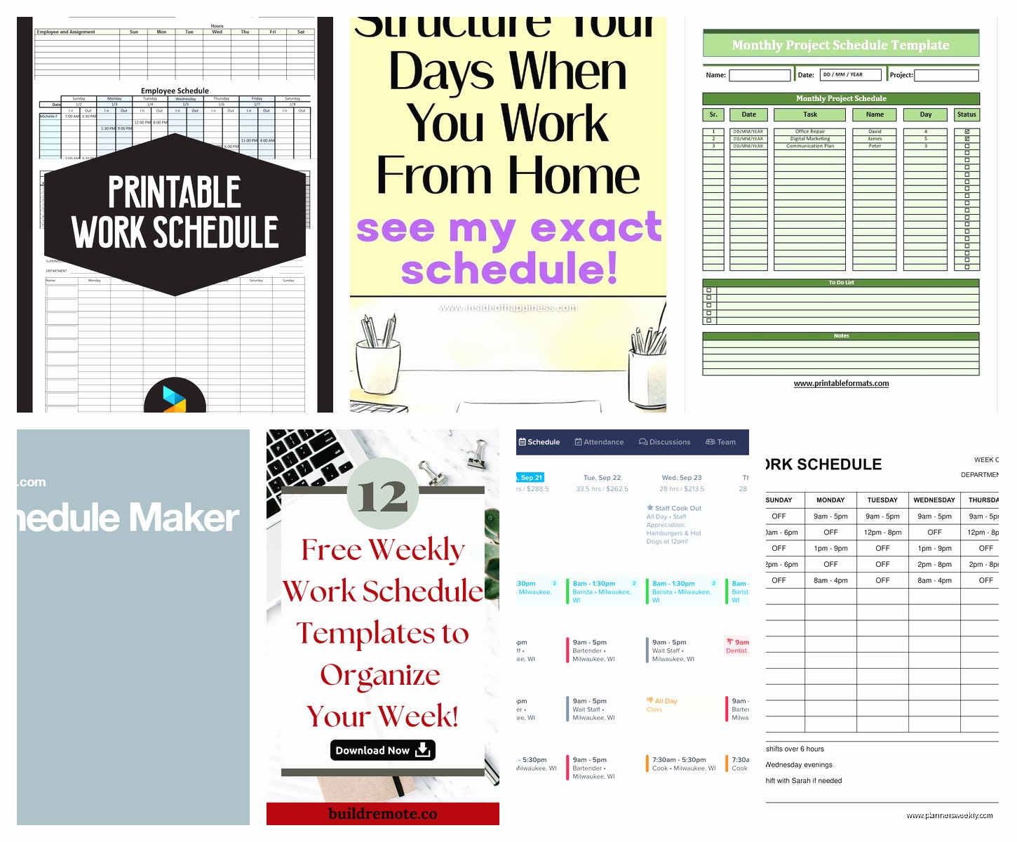 Free Work Schedule Maker: Best Employee Planning Tools