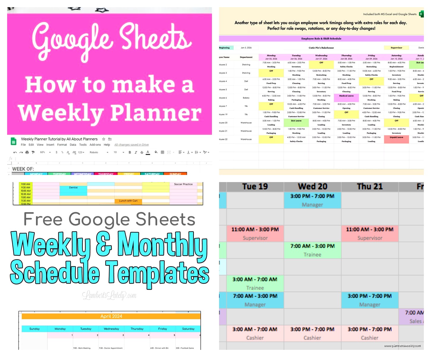 Google Sheets Weekly Schedule: Template Guide & Tutorial