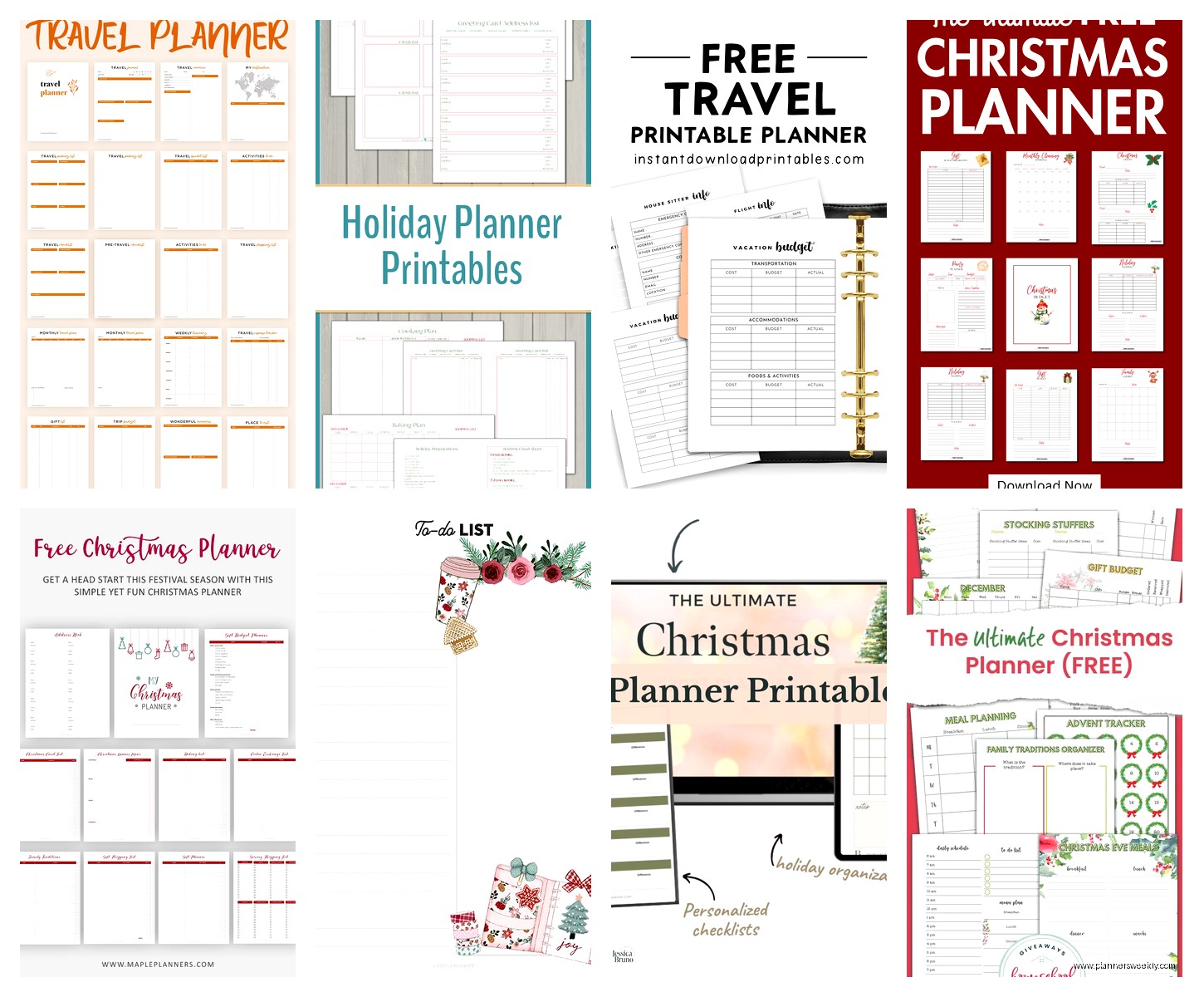 Holiday Planner Template: Vacation Planning Tools