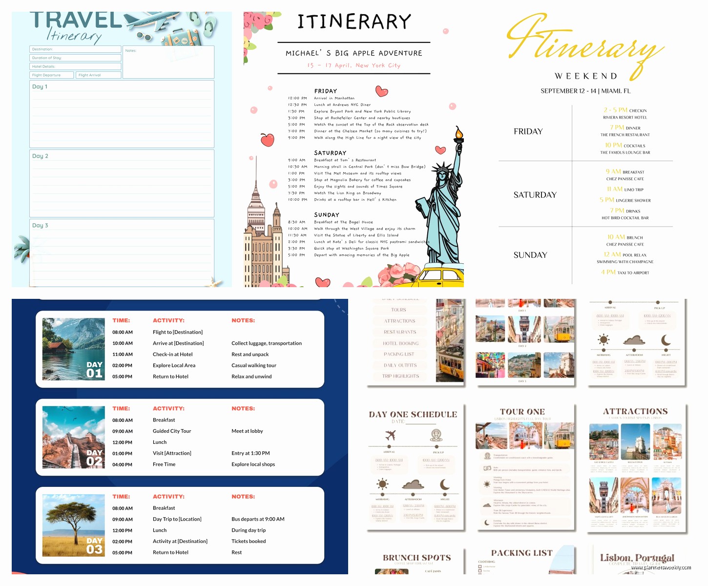 Free Itinerary Template: Travel Planning Downloads