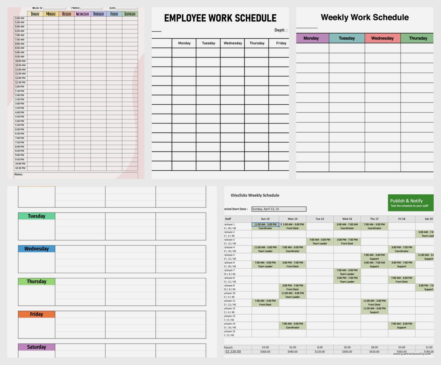 Free Monthly Work Schedule Template: Downloads & Guide