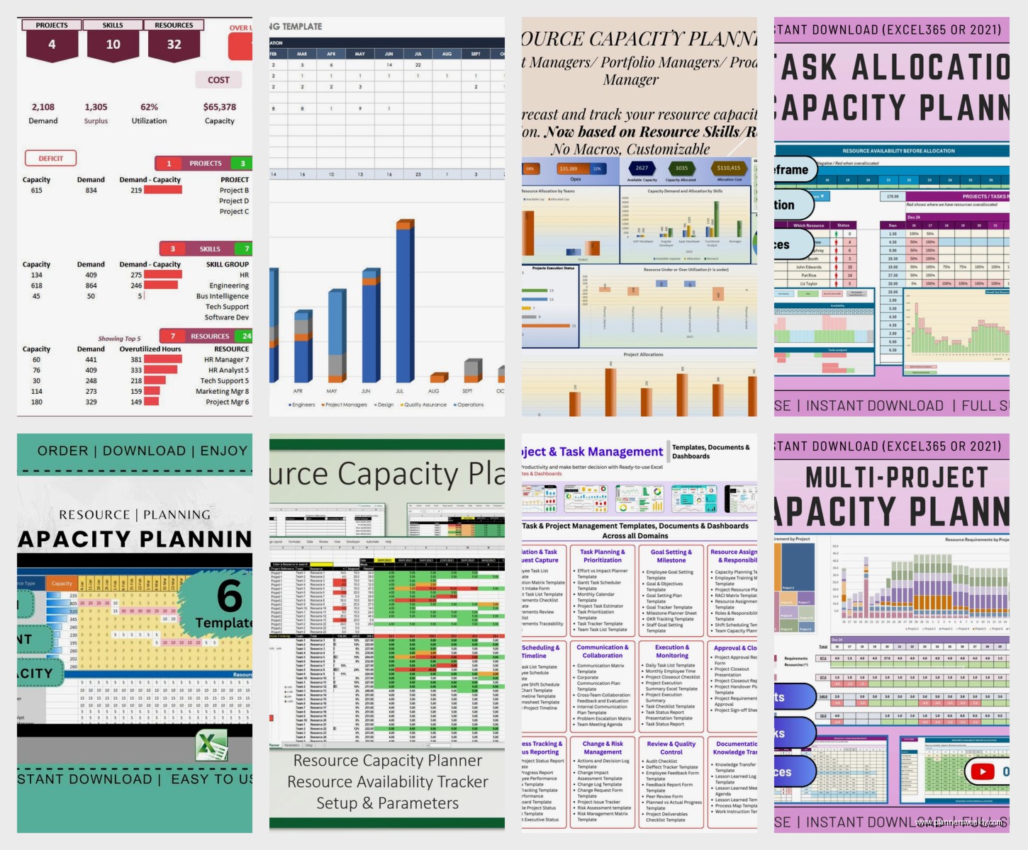 Resource Capacity Planning Template: Excel & Free Tools