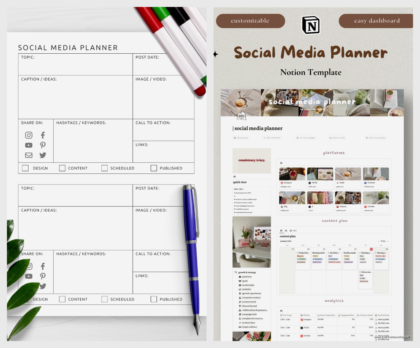Social Media Content Planner: Templates & Strategy Guide