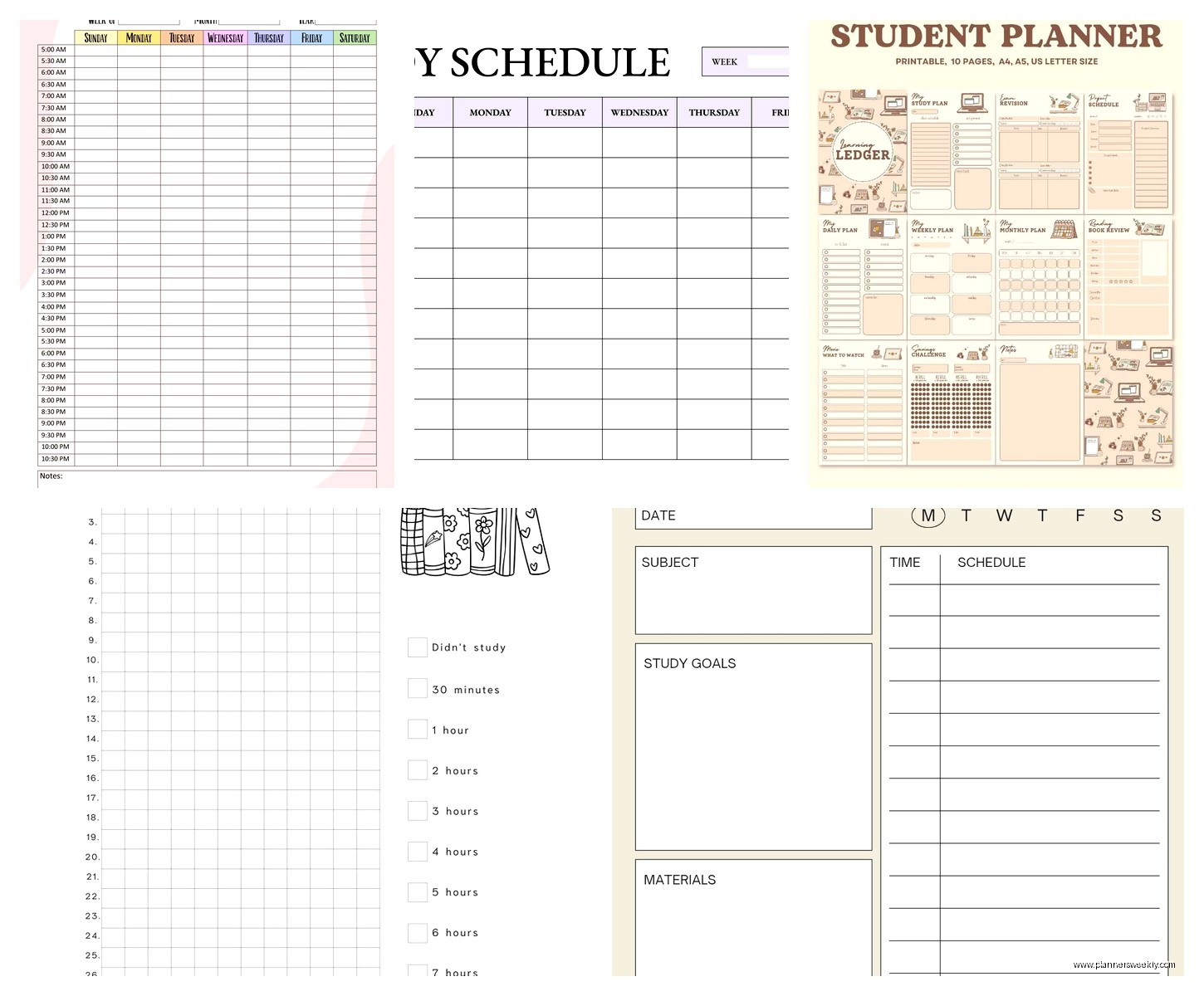 Study Planner Template: Free Academic Planning Tools