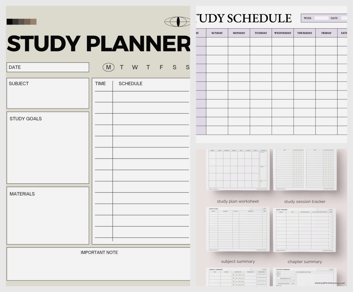 Study Schedule Template: Free Academic Planning Tools