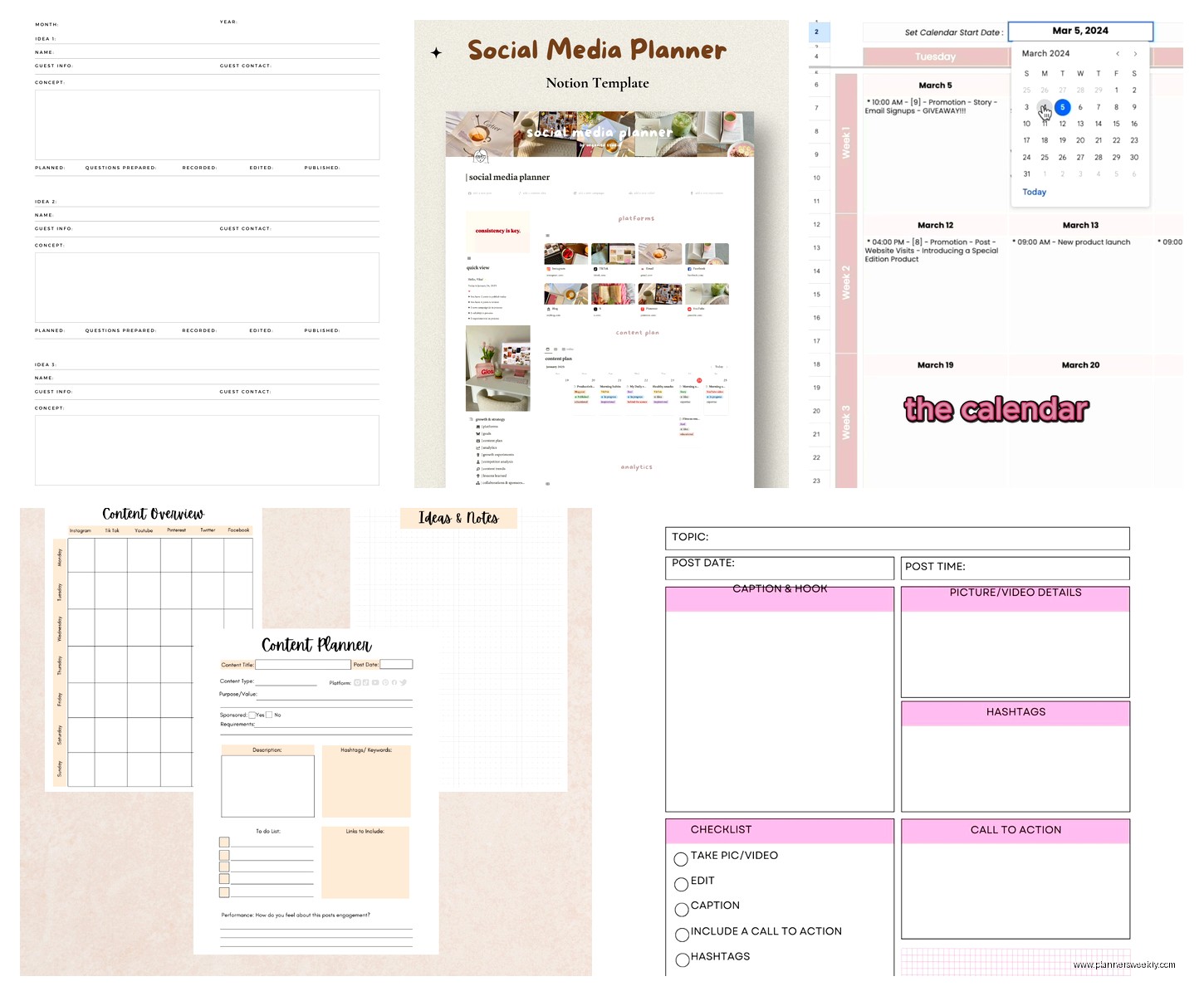 Content Planner Template: Marketing Strategy Guide