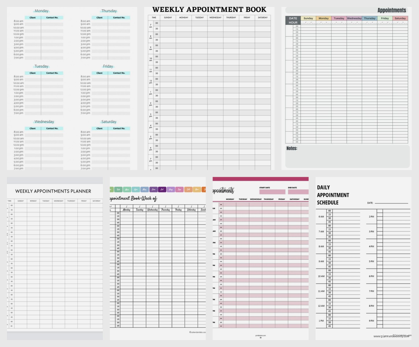 Weekly Appointment Planner: Best Scheduling Options