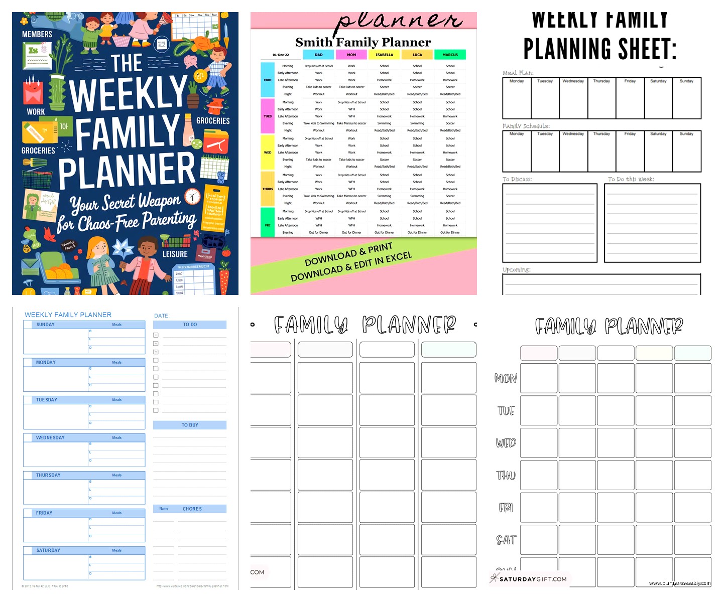 Weekly Family Planner: Best Household Organization Tools