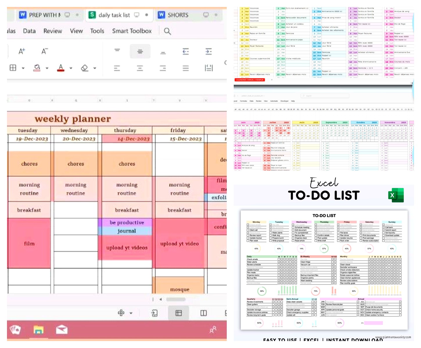 Excel Weekly Planner Template: Free Downloads & Guide