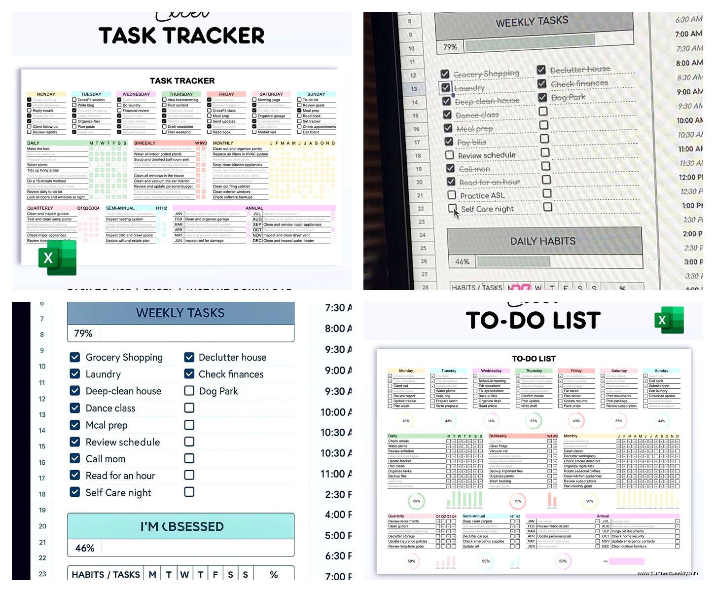 Excel Weekly Planner Template: Free Downloads & Guide