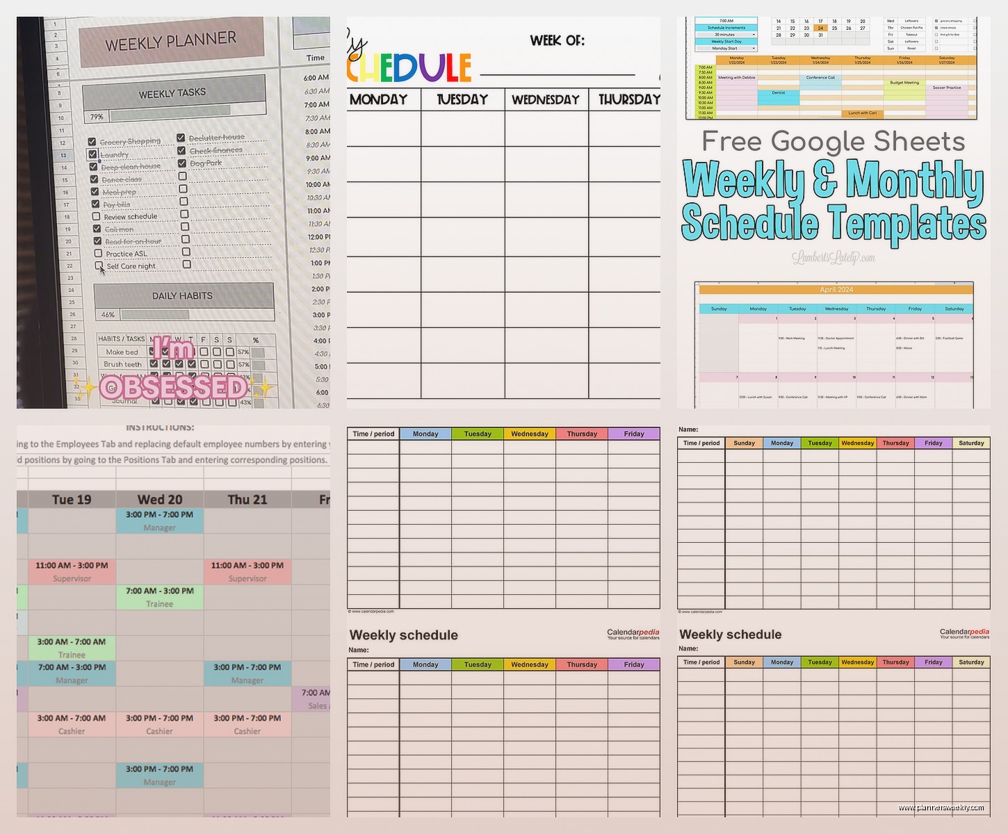 Free Excel Weekly Schedule Template: Downloads & Guide