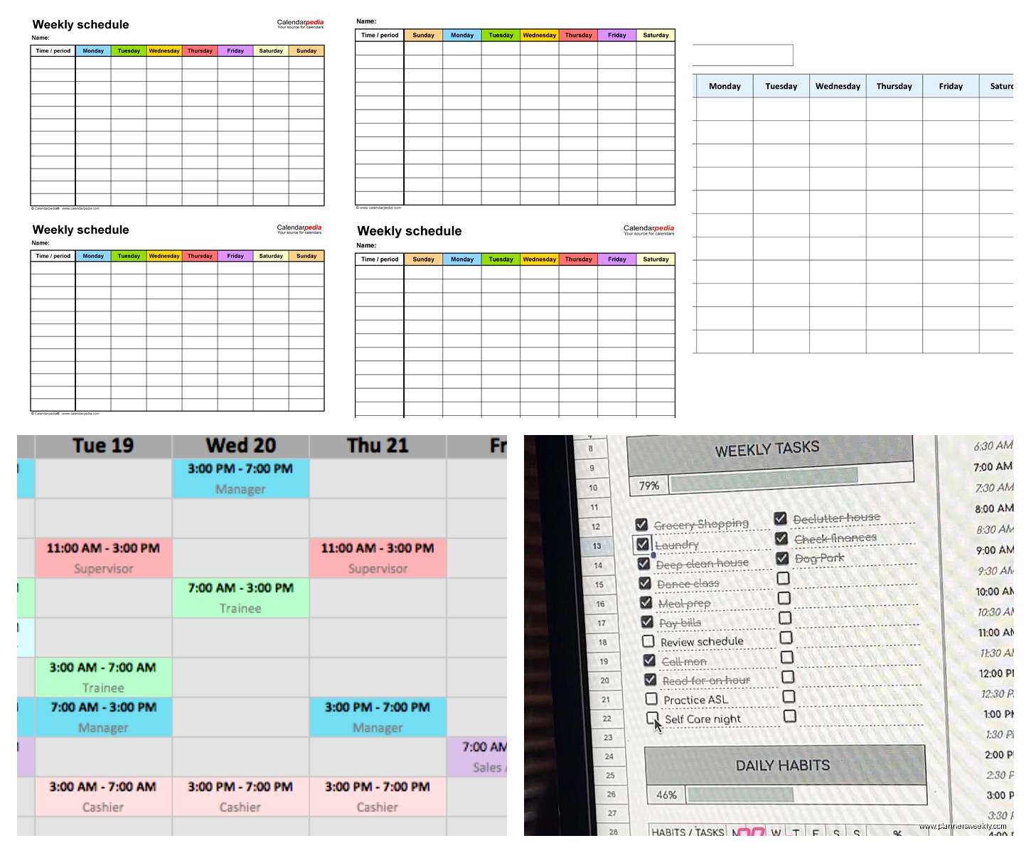 Free Excel Weekly Schedule Template: Downloads & Guide