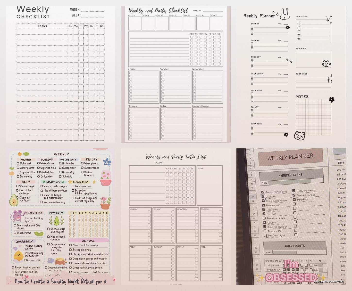 Weekly Task Planner: Best Productivity Systems