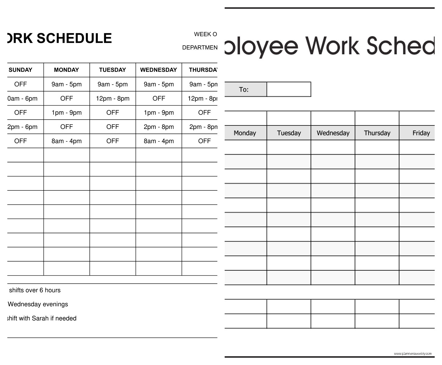 Weekly Work Schedule Template: Free Downloads & Guide