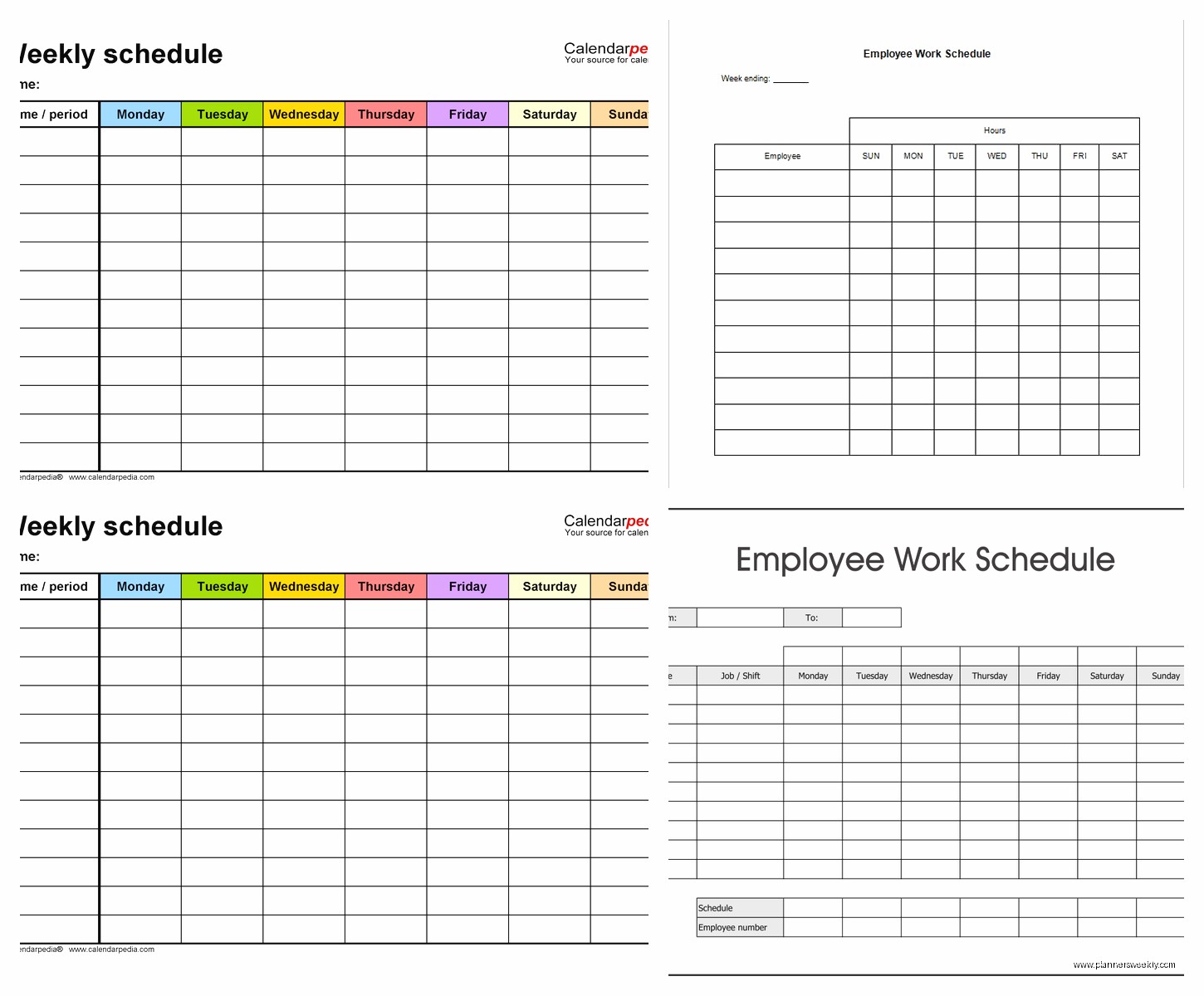Weekly Work Schedule Template: Free Downloads & Guide